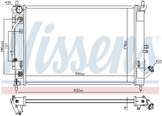 Nissens Radiateur 606476