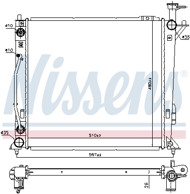 Nissens Radiateur 606482