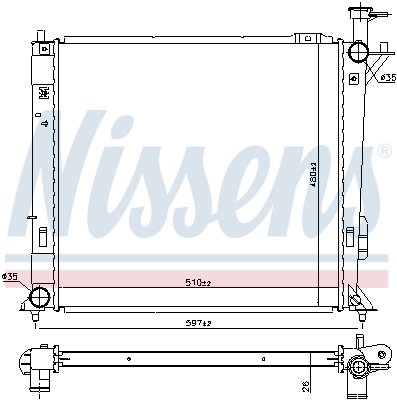 Nissens Radiateur 606488