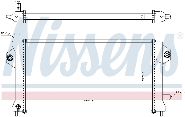 Nissens Aandrijfaccu koeler 606529