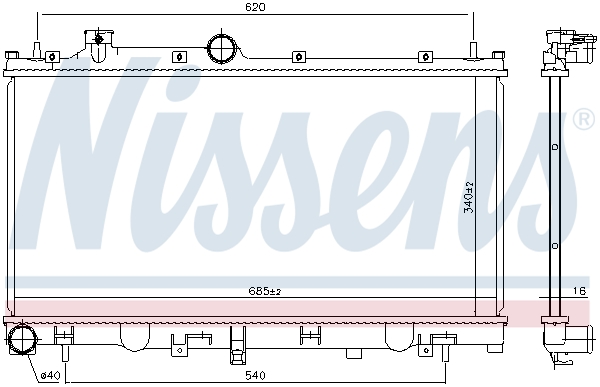 Nissens Radiateur 606532