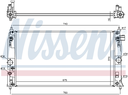 Nissens Radiateur 606543