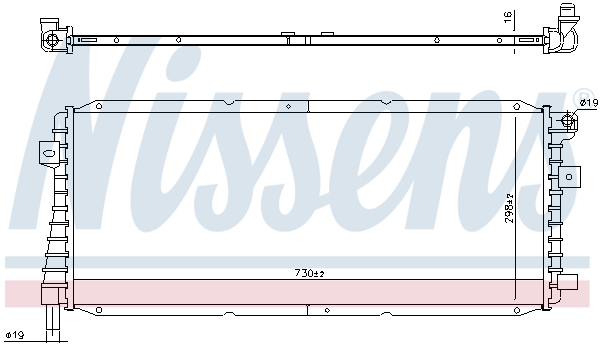 Nissens Aandrijfaccu koeler 606557