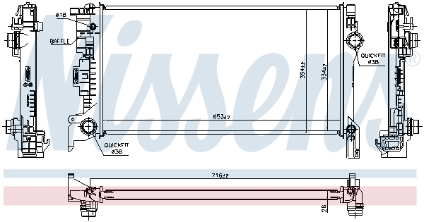 Nissens Radiateur 606564