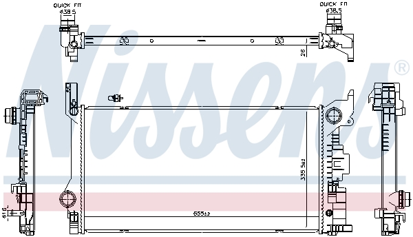 Radiateur Nissens 606565