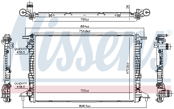 Nissens Radiateur 606573