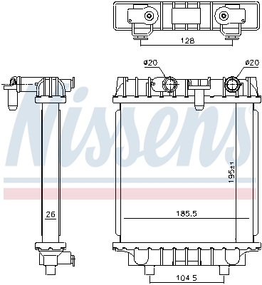 Nissens Radiateur 606644