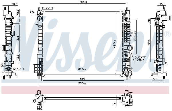 Nissens Radiateur 606660