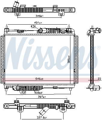 Nissens Radiateur 606662