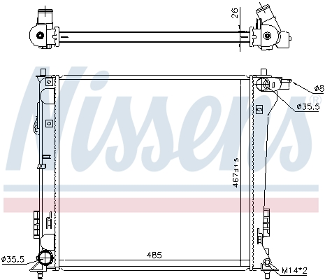 Nissens Radiateur 606671