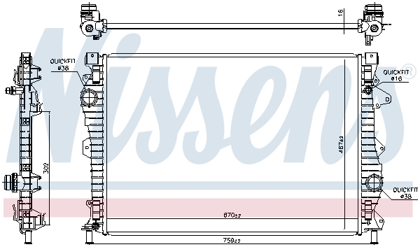 Nissens Radiateur 606681