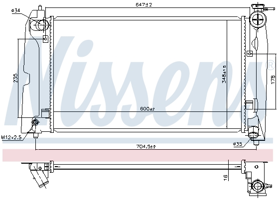 Nissens Radiateur 606685