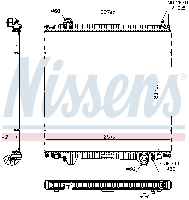 Nissens Radiateur 606691