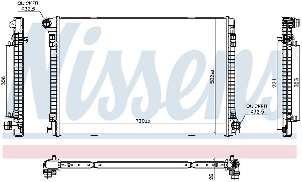Nissens Radiateur 606704