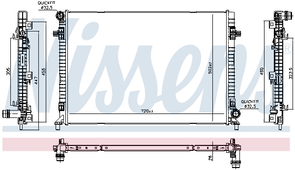 Nissens Radiateur 606705