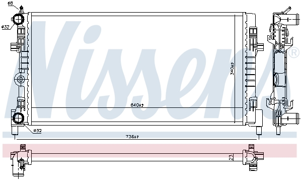 Nissens Radiateur 606722