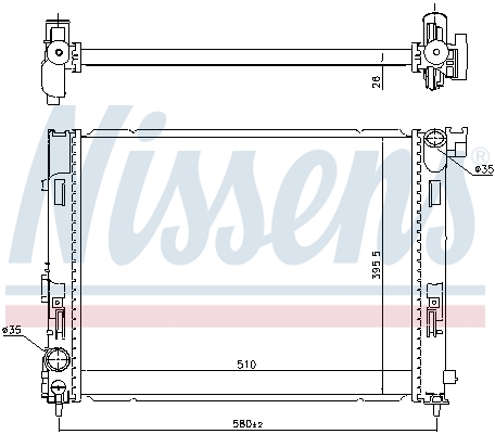 Nissens Radiateur 606725