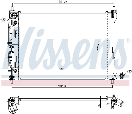 Nissens Radiateur 606732