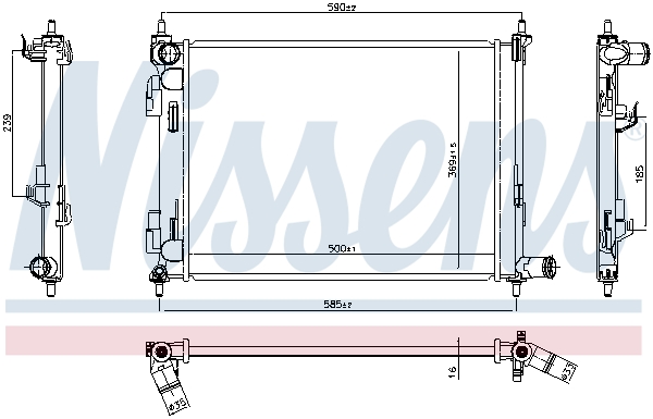 Nissens Radiateur 606733