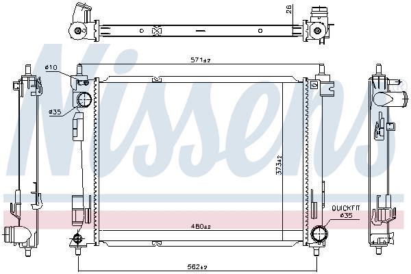 Nissens Radiateur 606734