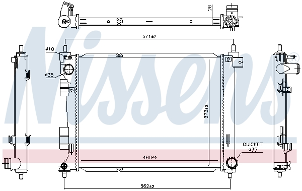 Nissens Radiateur 606735