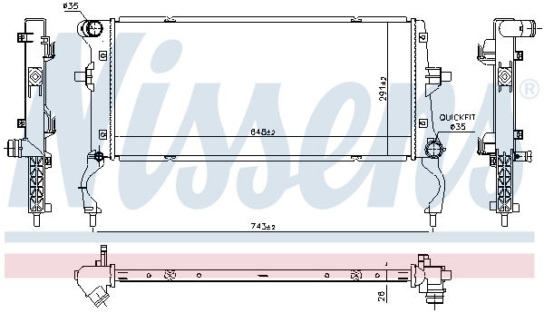 Nissens Radiateur 606739
