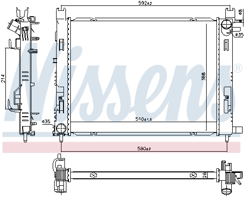 Nissens Radiateur 606760