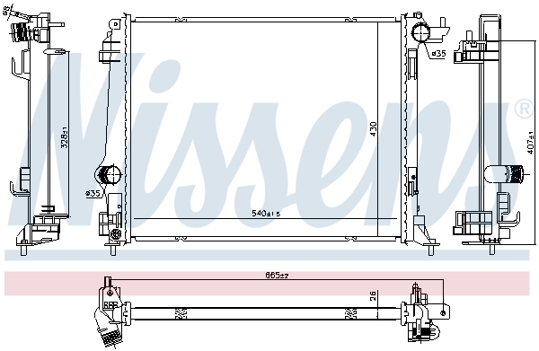 Nissens Radiateur 606761