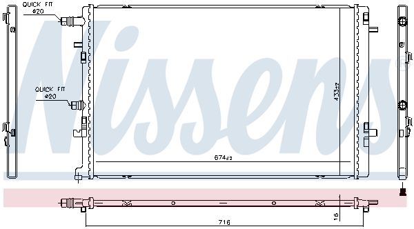 Nissens Radiateur 606762