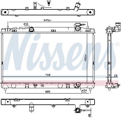 Nissens Radiateur 606767