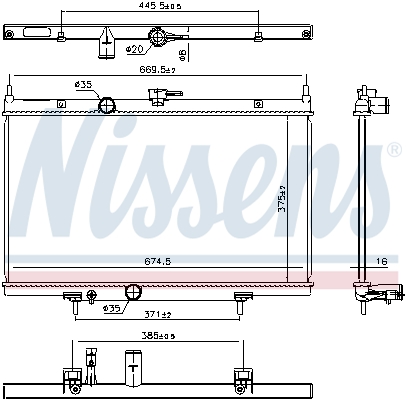 Nissens Radiateur 606768