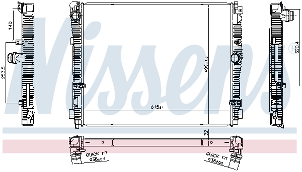 Nissens Radiateur 606783
