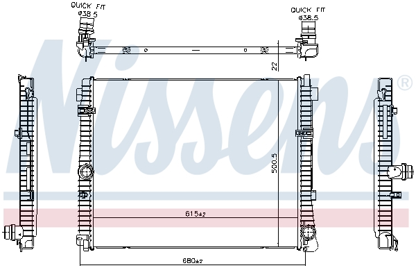 Nissens Radiateur 606785