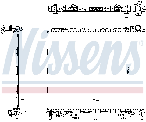 Nissens Radiateur 606799