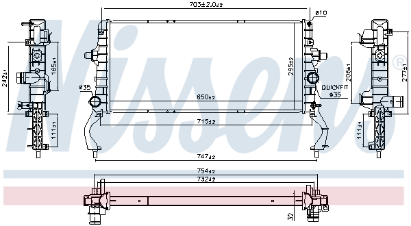 Nissens Radiateur 606801