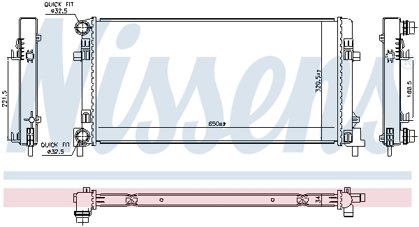 Nissens Radiateur 606809