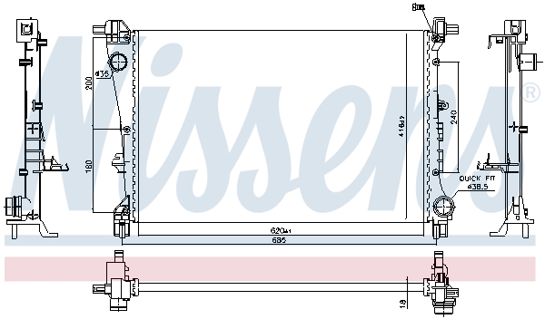 Nissens Radiateur 606810