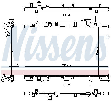 Radiateur Nissens 606823