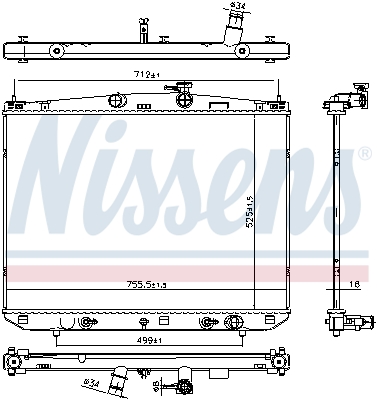 Radiateur Nissens 606827