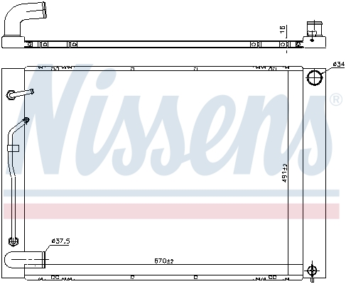 Nissens Radiateur 606837