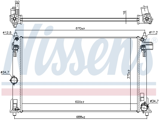 Nissens Radiateur 606838