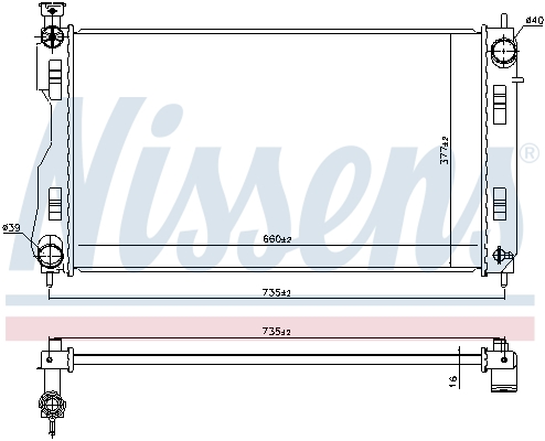 Nissens Radiateur 606844