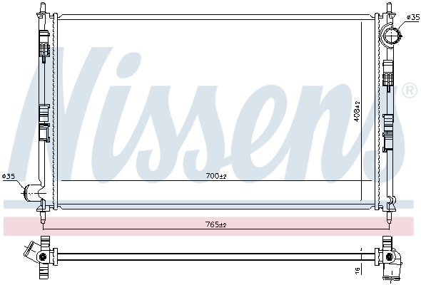 Nissens Radiateur 606855