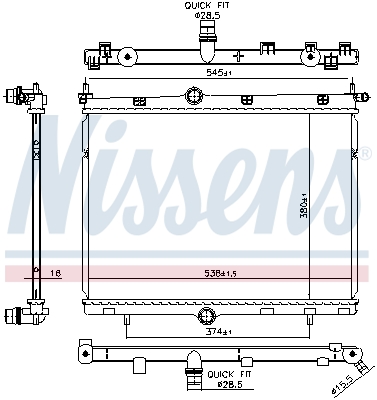 Radiateur Nissens 606859