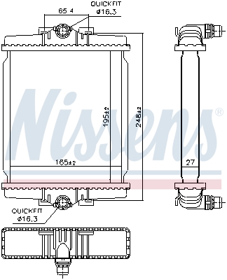 Radiateur Nissens 606863