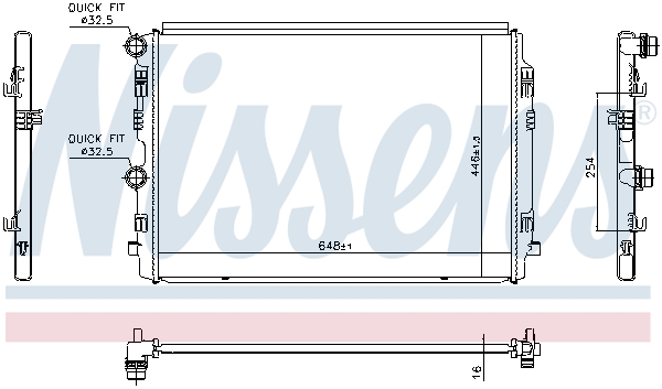 Nissens Radiateur 606911