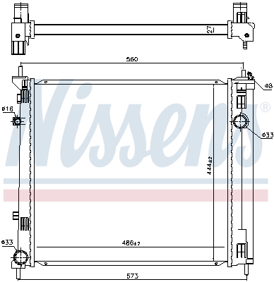 Nissens Radiateur 606950