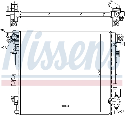 Nissens Radiateur 606952