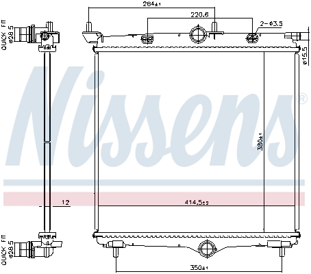 Radiateur Nissens 607031