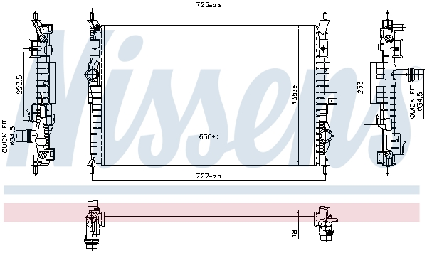 Nissens Radiateur 607088